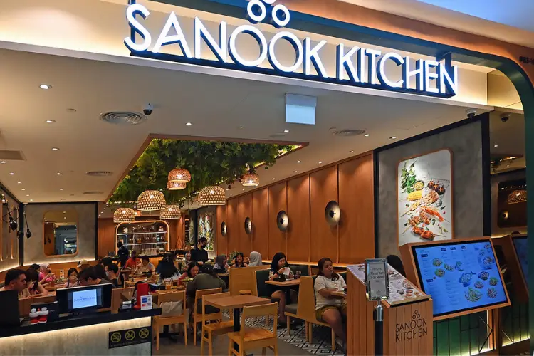 People are dining in Sanook Kitchen.