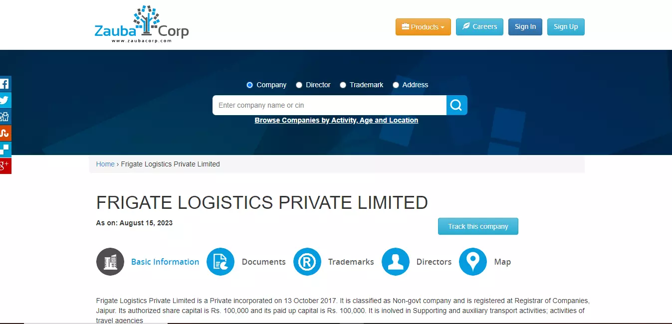 Frigate Logistics & Movers Pte Ltd