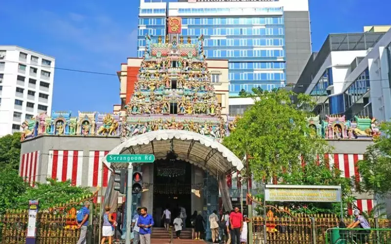 An image of Sri Veeramakaliamman Temple on Serangoon Road