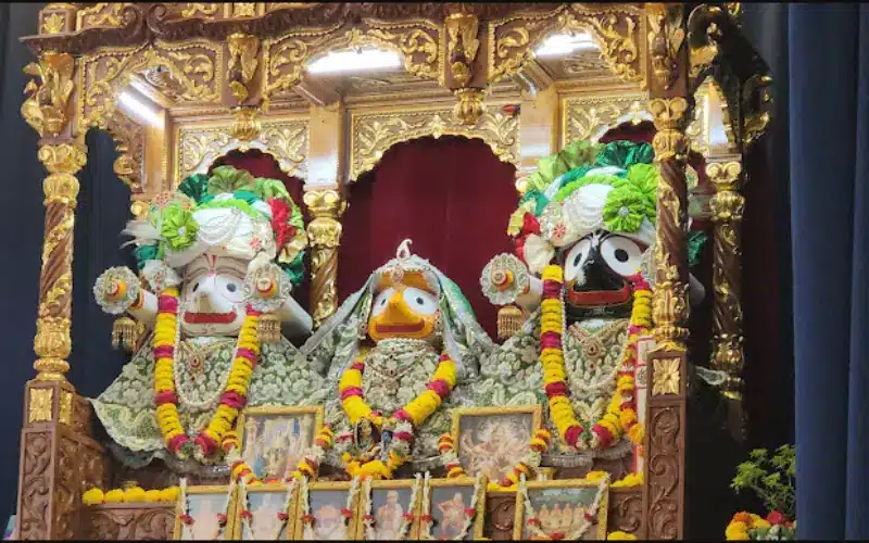 The statue of Gods from the Gouranga Temple/Jagannath Temple