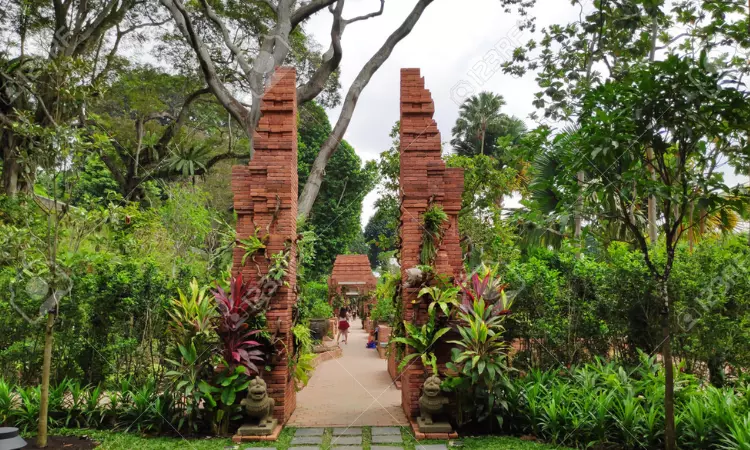 The Sang Nila Utama Garden entry  gate.