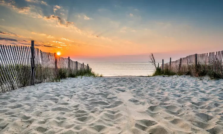 A beautiful sunset view from the  East Coast Beach Park