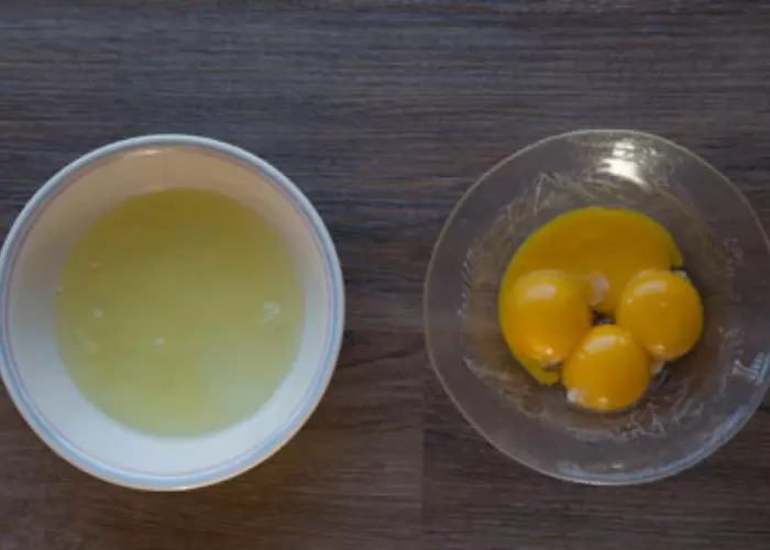 Separate the yolks from the white